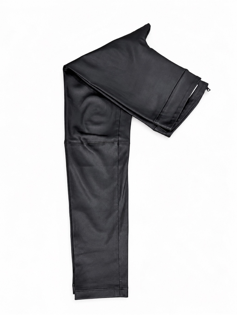 Alice + Olivia Black Lamb Leather Skinny Pants Leggings Size 8